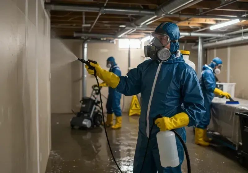 Basement Sanitization and Antimicrobial Treatment process in Deerfield Beach, FL