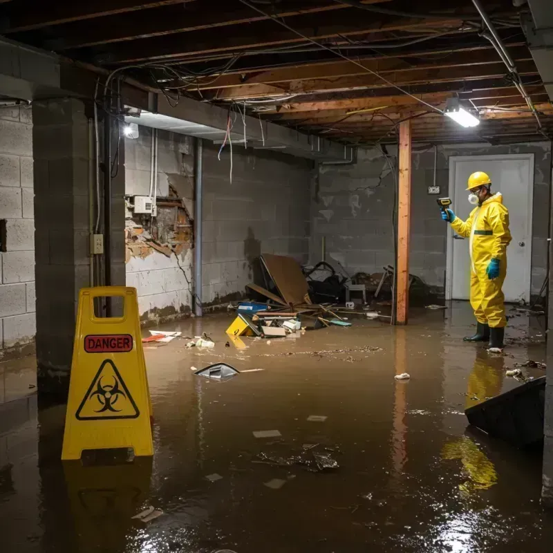 Flooded Basement Electrical Hazard in Deerfield Beach, FL Property